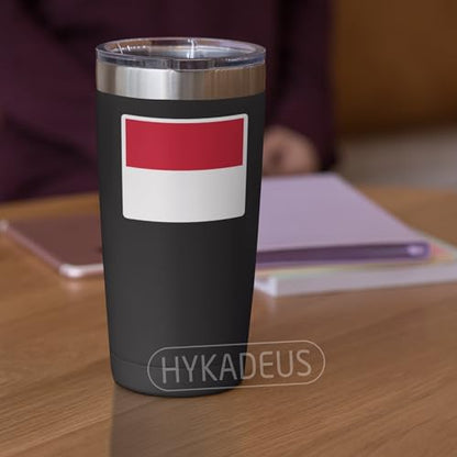 (3Pcs) Monaco Flag Stickers – Monegasque - Monacans Flags Sticker, Waterproof Country Flag Vinyl Decals for Laptop, Water Bottle, Scrapbook, Phone Case, Helmet, Travel Gear, 3" x 2.5" - color: Monaco
