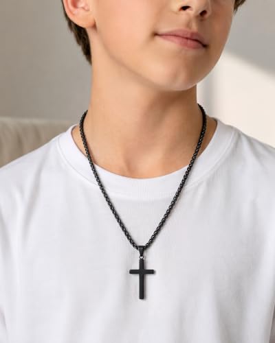 9–13 Year Old Boy Birthday Gifts Idea, Cross Necklace for Boys - style: 11th birthday