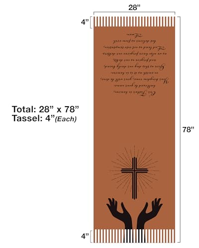 CBC Crown Large Women's Christian Religious Theme Bible Verse - color: Prayer - Tan