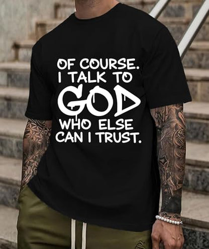 KESIHAN Christian Shirts for Men Jesus Fear God Faith Graphic Tee - color: Black-3, size: XX-Large