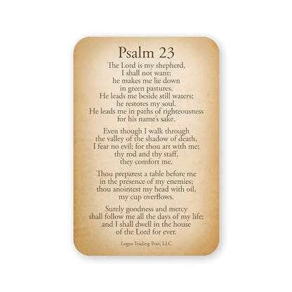 Logos Trading Post Psalm 23 Wallet Scripture Cards, Pack of 24 - color: Catholic