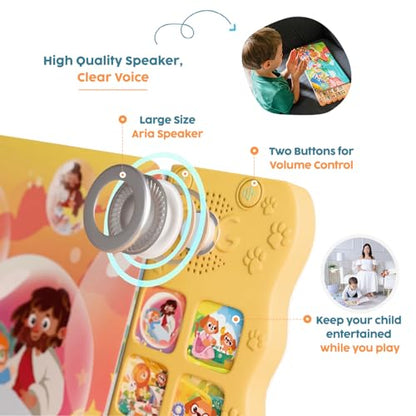 GO GO Bible Songs of Wisdom: Bible Songs Book for Toddlers, 10 Songs, Talking Books for Toddlers 2-4 Years, Sound Books, Sing Along Books, Baby Music Book, Christian Toys for Toddlers - color: Bible Songs of Wisdom