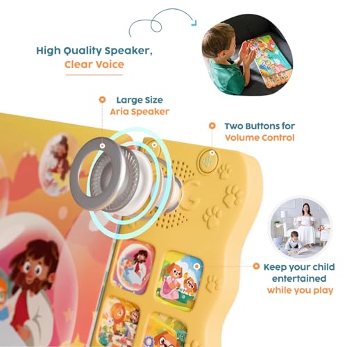 GO GO Bible Songs of Wisdom: Bible Songs Book for Toddlers, 10 Songs, Talking Books for Toddlers 2-4 Years, Sound Books, Sing Along Books, Baby Music Book, Christian Toys for Toddlers - color: Bible Songs of Wisdom