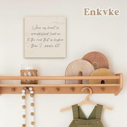 Christian Desk Decor, When My Heart Is Overwhelmed - color: When My Heart Is Overwhelmed-5x5