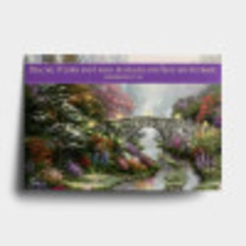 DaySpring - Thomas Kinkade Painter of Light - Get Well - 4 Garden Design Assortment with Scripture - 12 Boxed Cards & Envelopes, KJV (15322)