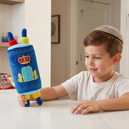 Rite Lite My Soft Torah Plush Toy Shabbat Gifts Educational Judaica Shabbos Hebrew Simchat Jewish Gifts Fun & Educational Party Favors | Ideal for Play, Learning, & Celebrating Jewish Traditions 16"H - size: Large