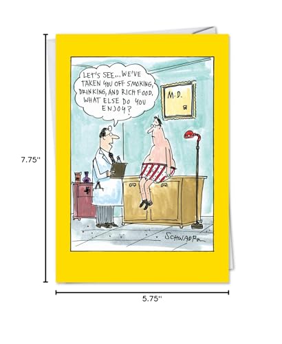 NobleWorks - Funny Get Well Greeting Card with 5 x 7 Inch Envelope (1 Card) What Else You Enjoy 4476 - style: What Else You Enjoy
