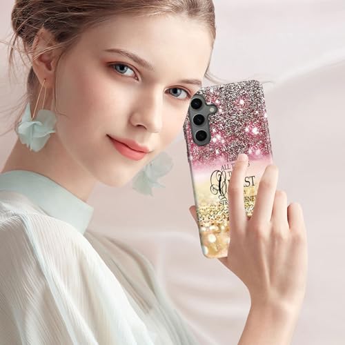 Compatible with Samsung Galaxy S26 5G Case,Case for Samsung Galaxy S26 Double-Layer Full Body Drop Protection,Diamonds Glitter,Bible Verse Philippians 4:13 - color: Diamonds Glitter,Bible Verse 4:13, size: S26