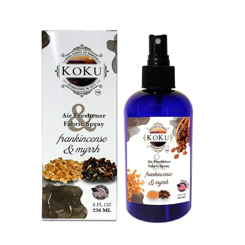Frankincense Myrrh Air Freshener - Room Spray - Odor Eliminator - Deodorizer - Car Air Freshener - Home Spray - Linen Spray - Fabric Refresher - Non-Toxic - Alcohol Free (8 Oz) - size: 8 Oz