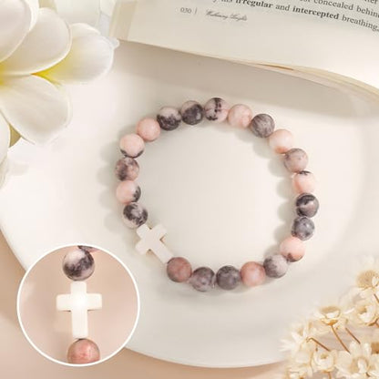 Christian Grandparents - Day Gifts for Women, Religious Cross Bracelet - color: I can do all things