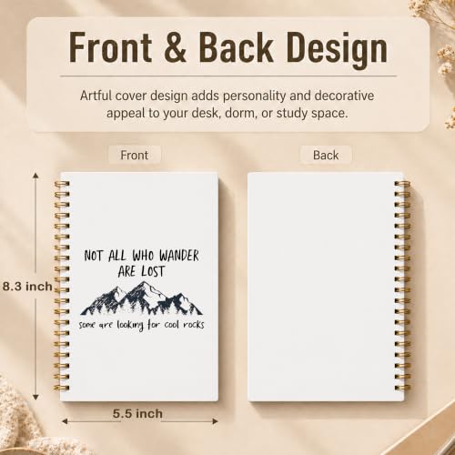 Funny Rock Hounding Geologist Spiral Notebook 5.5x8.3 Inch - color: pattern-3