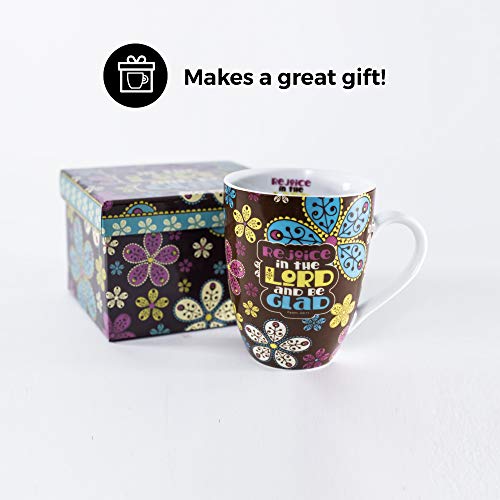 Divinity Boutique 22184 Boxed Mugs, Paisley Flowers, 12 ounce - color: Paisley Flowers