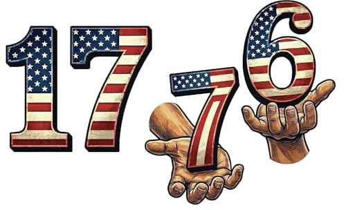 USA 250th Anniversary Patriotic Car Decal - color: Sticker 1776 Year