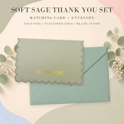 Thank You Cards Bulk with Envelopes, 30 Pack Blank Note Cards Set