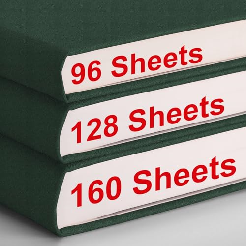 AHGXG College Ruled Notebook, 320 Pages, Large Journal A4 (8.5''×11') - color: Green, size: A4