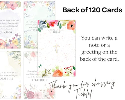 Bible Verse Cards, 120 KJV Scripture Cards for Daily Encouragement