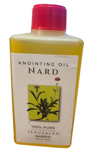 Set of 6 Anointing Oils from Jerusalem Nard, Myrrh, Amber, Rose of Sharon, Jasmine and Lavander 280ml Each