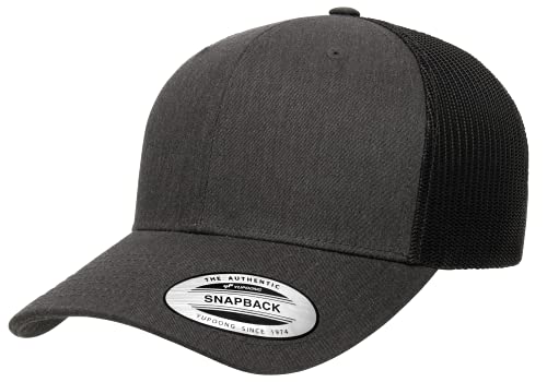 Yupoong Yp Classics Retro Trucker Cap - color: Dark Heather, size: One Size, style: Single