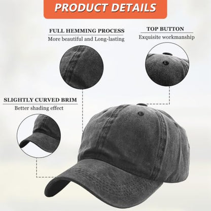 Christian Baseball Cap for Men & Women - Embroidered Jesus Cross Hat, Adjustable Christian Gifts - color: Christian-14 Black