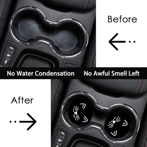 2 Pack Cat Car Cup Holder Coasters Universal Neoprene Coasters - color: Cat