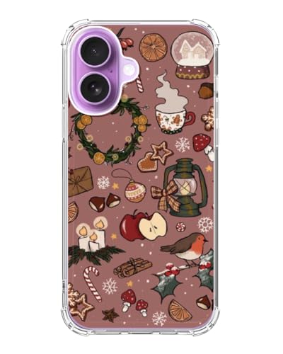 Christmas Festival Phone Case Compatible with iPhone 17, Cozy Winter Holiday Aesthetic Phone Cover for iPhone 17 - color: Christmas Festival