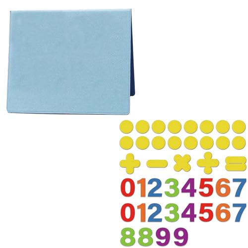 CHEFAN Foldable Felt Board for Toddlers and Felt Numbers for Kids