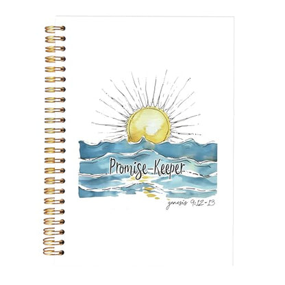 KAOWT Boho Christian Notebook Journal, Bible Notebooks for Note Taking, Prayer Journal for Woman Man, Christian Gifts for Women Men, Religious Scripture Hardcover Spiral Notebook 5.5x8.3in - color: notbook bible-blue keeper
