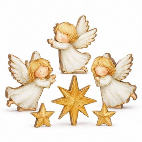 Christmas Decorations Indoor, Christmas Angel Star Nativity Home Decor