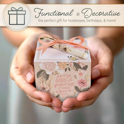 Christian Art Gifts Note Cube & Pen Set: Every Good Gift Bible Verse - color: Every Good Gift