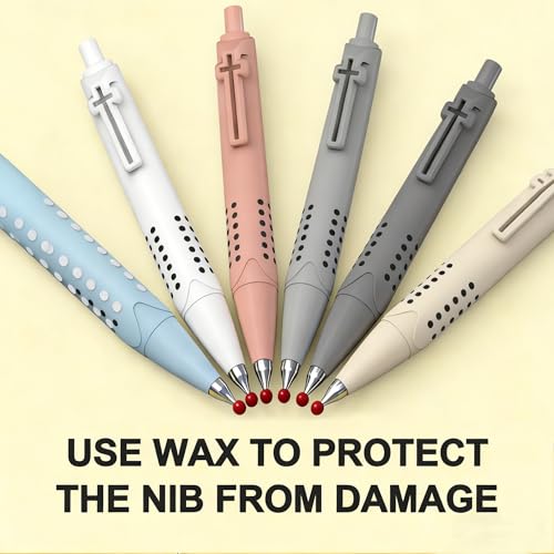 6 Pack Bible Journaling Gel Pens, 0.7mm Black Ink Retractable - color: Morandi-Black Ink