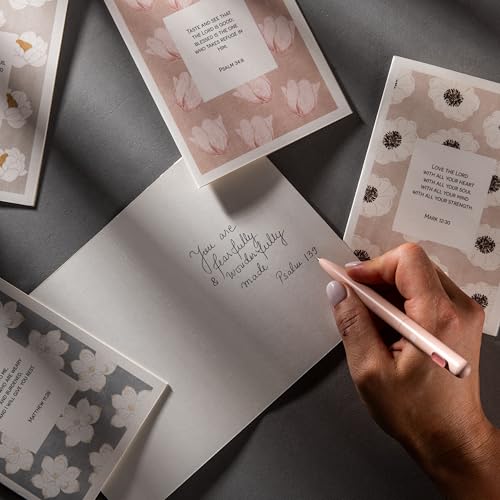 DIVERSEBEE Inspirational Christian Greeting Cards of Encouragement (Bloom) - color: Bloom