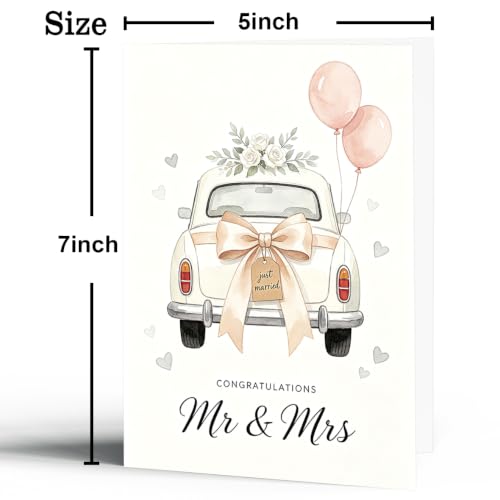fancu Wedding Car Card Gift for Bridal Shower - color: ZC-061
