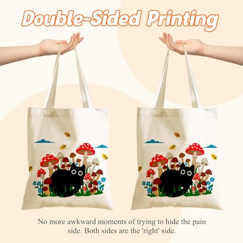 Aesthetics Canvas Tote Bag - Art Design Gift for Women, Reusable Purse Tote Bag with Inner Zip Pocket - style: Cat-04