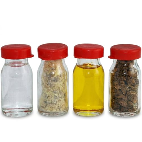 Authentic Holy Land Blessing Set – 4-Piece Biblical Elements Gift Box with Anointing Olive Oil, Sacred Jerusalem Soil, Jordan River Holy Water & Aromatic Frankincense Incense (Bethlehem)