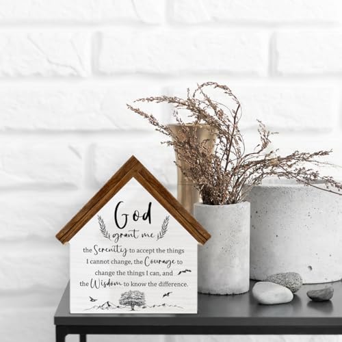 Christian Home Decor, Serenity Prayer God Grant Me Serenity Courage Wisdom - color: god