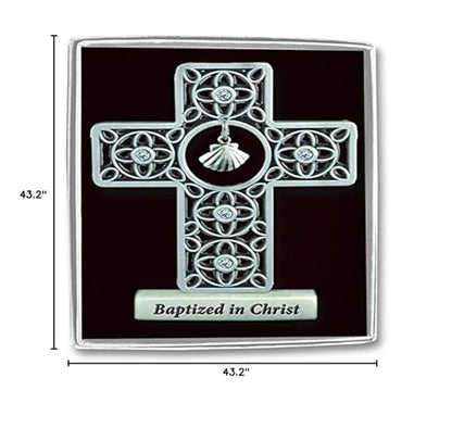 Cathedral Art (Abbey & CA Gift Baptized in Christ Standing Cross, 3-Inch High, Multi - style: Baptised in Christ