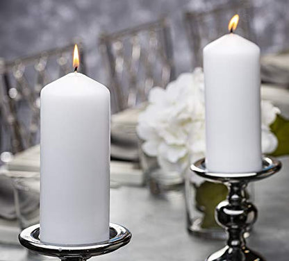 BOLSIUS 6 White Pillar Candles Bulk - 3x9 Inches Candle Set - 116+ Hours Clean Burning - No Palm Oil - 0% Animal Fat - Premium European Quality - Unscented Dripless Any Occasion Pillars - size: 3x9 Inches, style: 6 Count