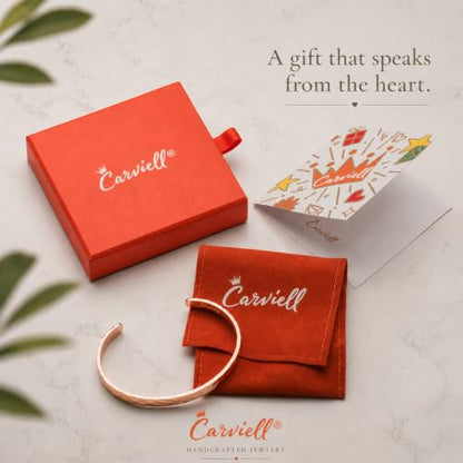 Carviell Bracelets for Women – 100+ Meaningful Engraved Messages – Solid 316L Surgical Stainless Steel Cuff Bracelet – Gift Ready - color: CONFIDENCE Gift - You're AWESOME, keep that sh*t up! - ROSE GOLD