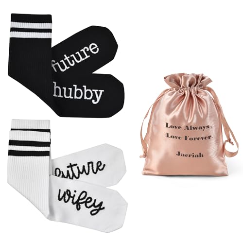 Jacriah Couples Matching Socks, Future Hubby Wifey Set for Newlyweds