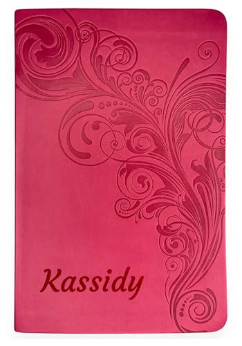 Personalized KJV Reference Bible Faux Leather Large Print Size | Custom with Name | Gift for Christian & Religious Celebrations | Pink - color: Pink
