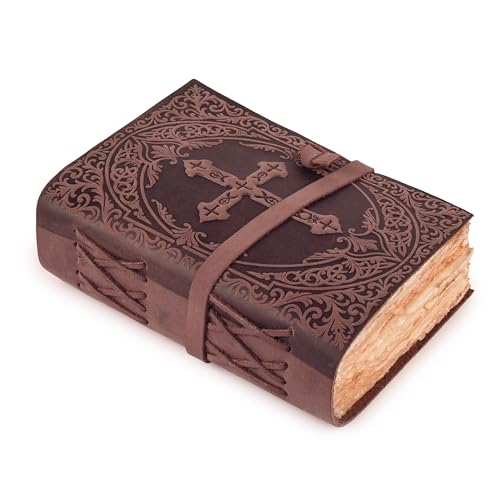 LEATHER VILLAGE Christian Journal Cross Embossed, Fuchsia 7x5. - color: Fuchsia, size: 7 inches X 5 inches