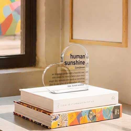 Human Sunshine Motivational Gift for Women Men, Employee Appreciation - color: Human Sunshine