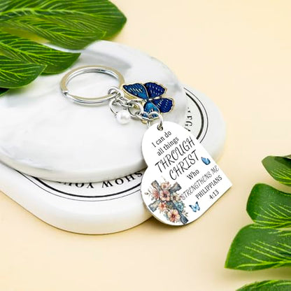 Christian Gifts for Women Inspirational Religious Keychain for Teen Girls