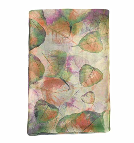 Pokeedioty Scarfs for Women Lightweight Scarves Elegant Floral Pattern Sheer Scarfs Shawls Wraps - color: Yh-106