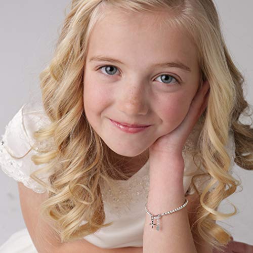 Cherished Moments Beaded Bracelet, .925 Sterling Silver or 14K Gold-Plated - color: Silver LG (5-10 years)