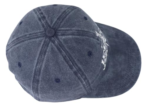 Christian Jesus Hat for Men Women, Adjustable Cotton Embroidered The Way The Truth The Life Baseball Cap - color: Navy
