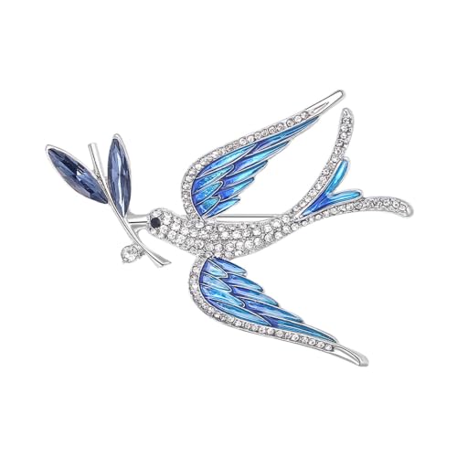 Enamel Bird Theme Brooch Pin for Women, Vintage Flying Bird Lapel Pin - color: Bird7