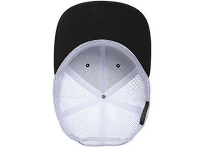 Yupoong Yp Classics Retro Trucker Cap - color: Black/White, size: One Size, style: Single