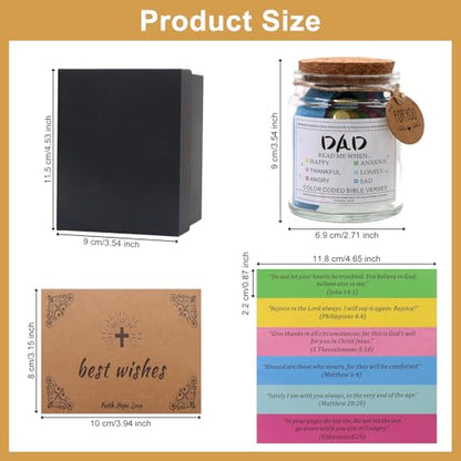 108 Bible Verse Cards to Encourage Dad Through Every Emotion - style: Bible Verses Jar for Dad