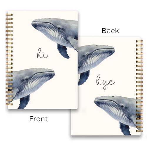 Cute Ocean Animal Humpback Whale Gift Journal Notebook for Women Girl - color: HumpbackWhale
